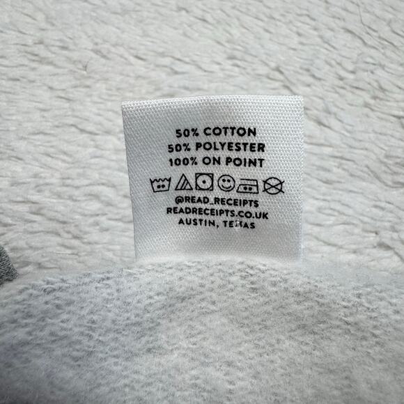 READ RECEIPTS Supreme Court “People I Would Interrupt” Gray Sweatshirt Small - Picture 9 of 12